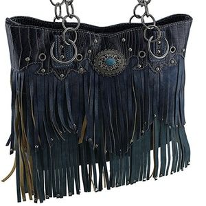 Boho Western Handbag With Fringes 